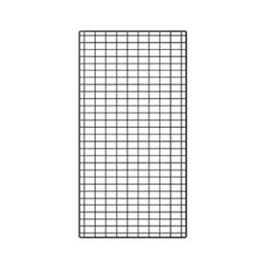 Grille métallique gris alu H 192 x L 100 cm