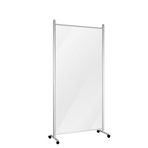 Cloison mobile Plexiglass Opaque H 206 x L 100 cm / roulettes