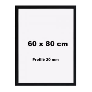 Cadres Bois 60x80 Profilé 20 mm Noir