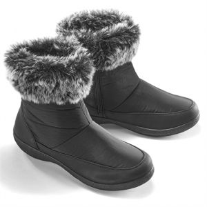 Bottines noires imperméables ''Hélène'' noir