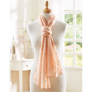Etole foulard rose poudr&eacute;