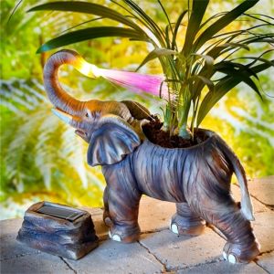 Cache-pot lumineux &eacute;l&eacute;phant