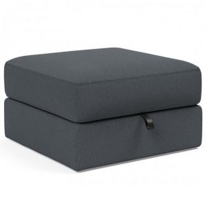 Pouf coffre  75x75cm ILB 402 tissu Mozart Grey Bronze