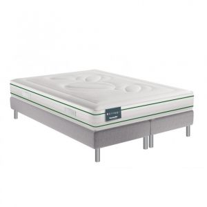 Ensemble Dunlopillo EUGEN 7 180 x 200 cm matelas 100% Latex 22 cm double sommiers à lattes fixe