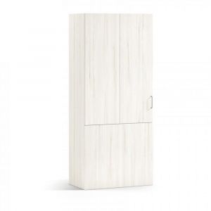 Armoire penderie 119,1 x 57,5 x 240 cm portes battantes coffre rabattable hauteur 67 cm