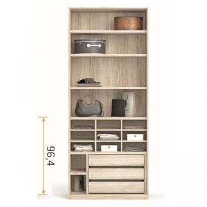 Option 19  pour int&eacute;rieur d'armoire 96,2 cm niche asym&eacute;trique hauteur 240 cm