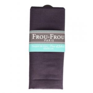 Coupon tissu 100% coton uni 45x55cm violet foncé - Frou Frou - Mondial Tissus