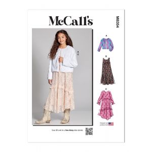 Patron McCall's 8354 - Robe, Dessous de robe et Veste - 7 &agrave; 14 ans - McCall's - Mondial Tissus