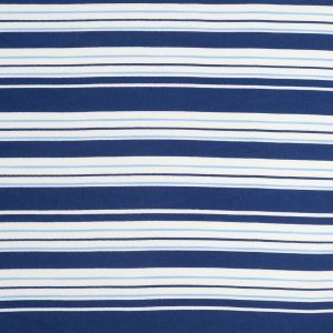 Tissu viscose à rayures bleu et blanc - Mondial Tissus