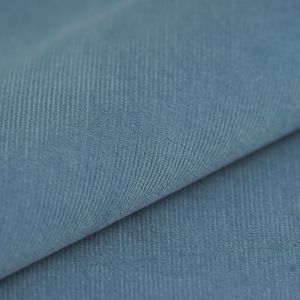 Tissu velours coton Mila bleu gris - Mondial Tissus