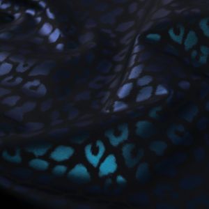 Tissu imperm&eacute;able envers polaire imprim&eacute; l&eacute;opard noir - Mondial Tissus