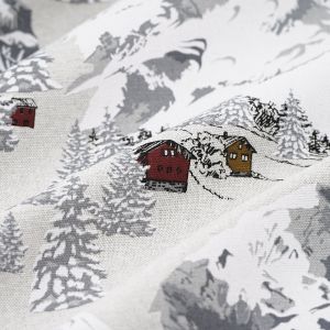Tissu bachette Méribel gris - Mondial Tissus