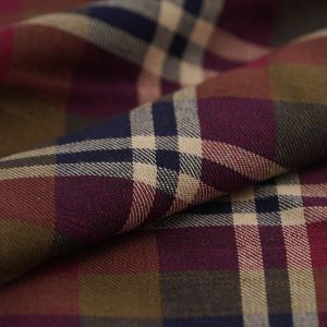 Tissu Flanelle coton tartan bleu rouge vert - MT - Mondial Tissus