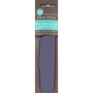 Biais thermocollant 20mmx2m uni bleu violet - Frou Frou - Mondial Tissus