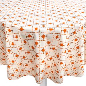 Nappe ronde palmier multicolore diamètre 180cm - MT - Mondial Tissus