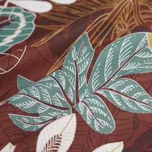 Tissu bachette Balao marron - Mondial Tissus