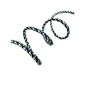 Cordon fantaisie 6mm blanc/bleu /vert - Mondial Tissus