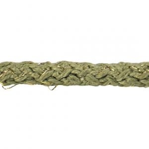 Cordon simple lurex vert olive - Mondial Tissus