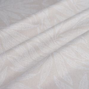 Tissu occultant feuillage beige - Mondial Tissus