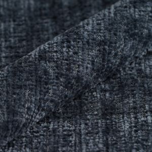 Tissu velours effet Tweed bleu gris siège - MT - Mondial Tissus