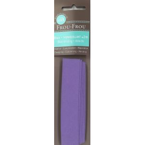 Biais thermocollant 20mmx2m uni violet clair - Frou Frou - Mondial Tissus