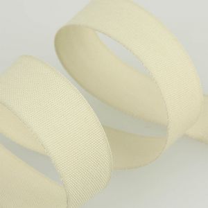 Ruban serg&eacute; coton - Beige - Mondial Tissus
