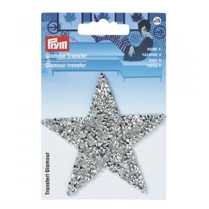 Écusson thermocollant étoile argent glamour - Prym - Mondial Tissus