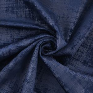 Tissu velours frappé Dickens bleu nuit - MT - Mondial Tissus