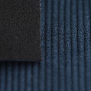 Tissu velours côtelé First bleu denim - MT - Mondial Tissus