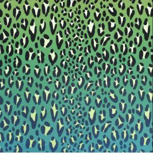 Tissu lycra et polyester recyclé maillot bain et sport léopard vert dégradé - Albstoffe - Albstoffe - Mondial Tissus