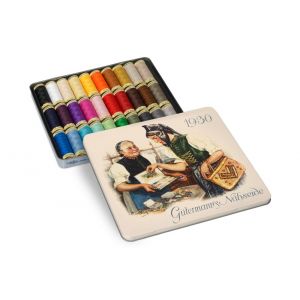 Coffret Nostalgie 1930 - 30 bobines de fil polyester 100m pour tout coudre - Gutermann - G&uuml;termann - Mondial Tissus