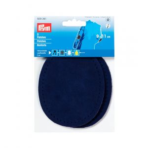 Renforts cuir velours à coudre bleu marine - Prym - Mondial Tissus
