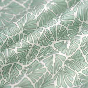 Cretonne enduite antibes aqua - Mondial Tissus