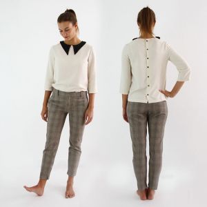Patron Luna chemisier femme dos boutonné - du 36 à 46 - I AM Patterns - I AM Patterns - Mondial Tissus