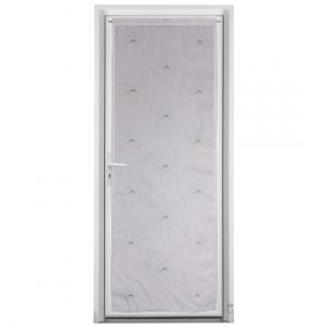 Vitrage portière brodé soleil 80x200 cm - MT - Mondial Tissus