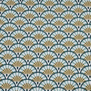 Tissu bachette Athy bleu - DOMOTEX - Mondial Tissus