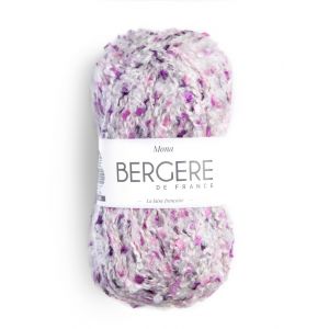 Pelote de laine Bergère de France Mona écru orchidée N°11156 - Bergère de France - Mondial Tissus