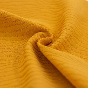 Maille jacquard z&egrave;bre maillot bain moutarde - Origine France - Mondial Tissus