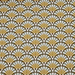 Tissu bachette Athy kaki - DOMOTEX - Mondial Tissus