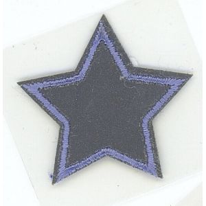 Écusson thermocollant étoile réfléchissant argenté - MT - Mondial Tissus