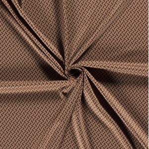 Maille stretch losange destructuré camel - Mondial Tissus