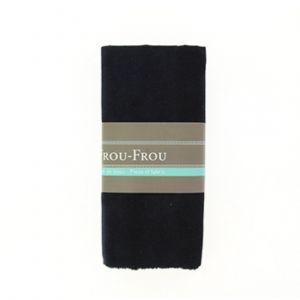 Grand coupon tissu uni 140x80cm velours bleu marine - Frou Frou - Mondial Tissus