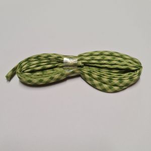 Cordon spaghetti 7 mm x 2 m vichy vert pomme - Frou Frou - Mondial Tissus