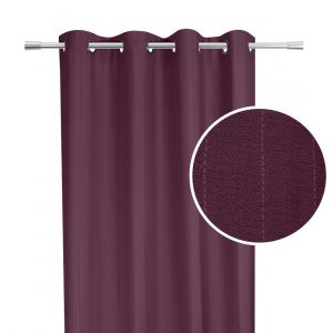Rideau Ecly aubergine 140x250 cm - MT - Mondial Tissus