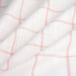 Tissu tiss&eacute; teint &agrave; carreaux &Eacute;l&eacute;gance rose - Mondial Tissus