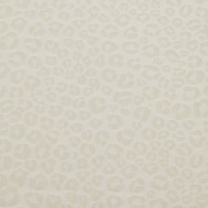 Tissu tulle français stretch motifs floqués léopard velours blanc - Jabouley - Mondial Tissus