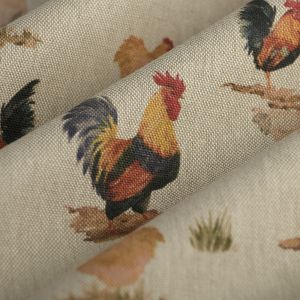 Tissu bachette linen look gaina multicolore - Mondial Tissus