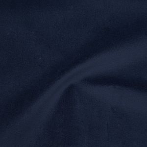 Tissu velours toucher peau de p&ecirc;che uni bleu nuit - Mondial Tissus