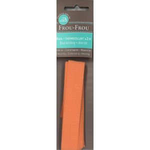 Biais thermocollant 20mmx2m uni orange - Frou Frou - Mondial Tissus