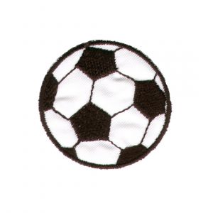 &Eacute;cusson ballon de football blanc - Mondial Tissus